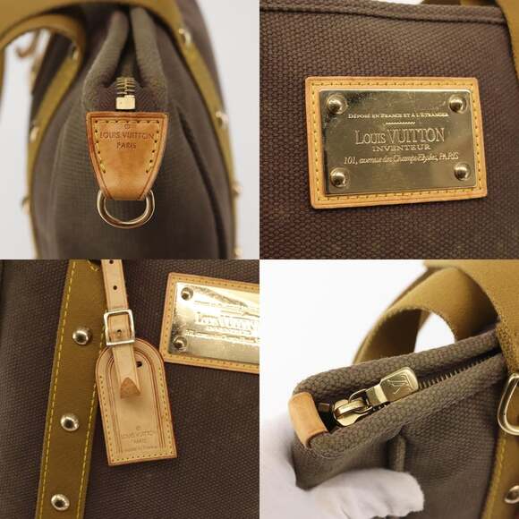 LOUIS VUITTON Antigua Cabas MM Tote Bag Brown M40086 - Picture 11 of 13